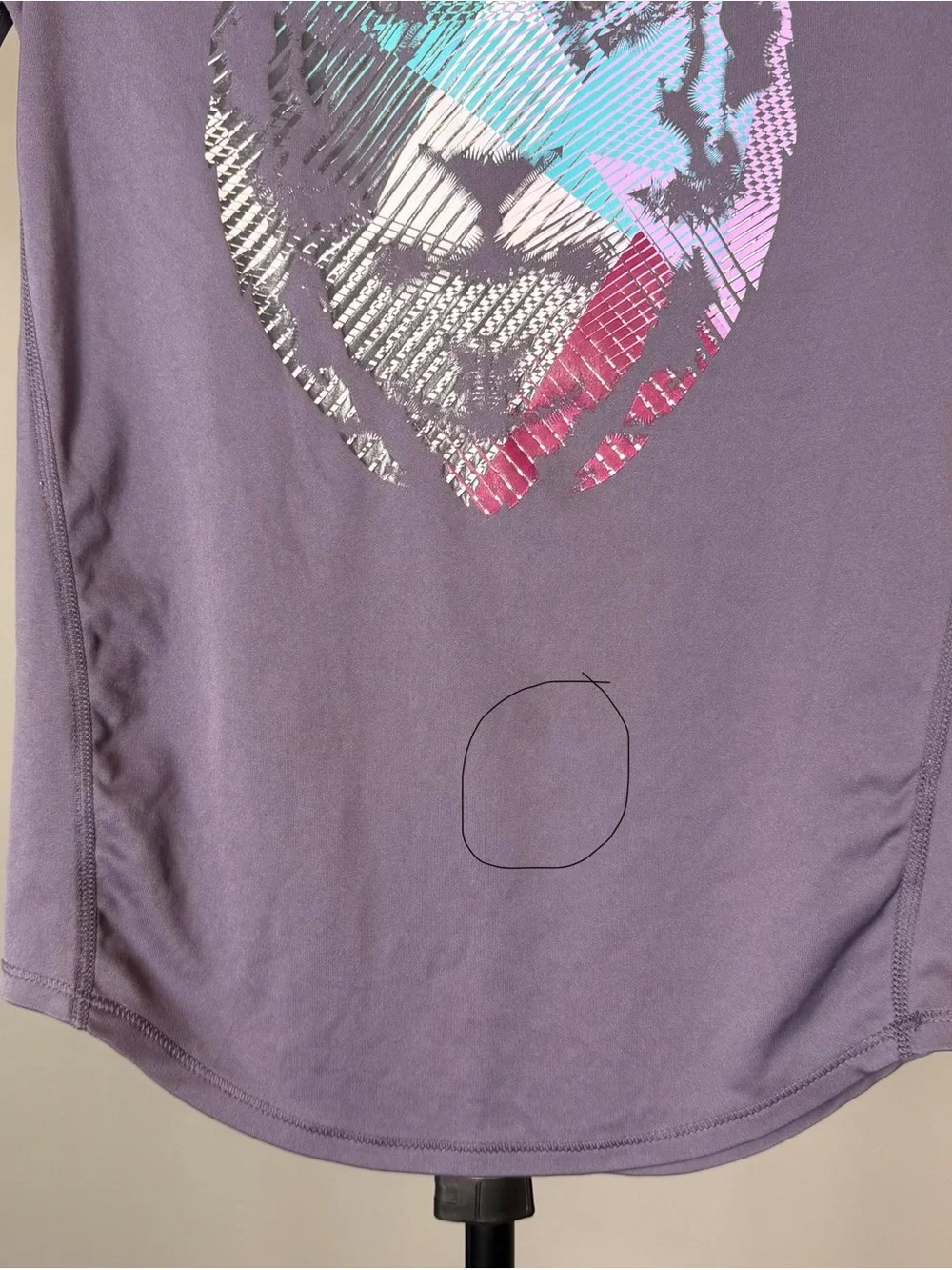 All in Motion Girls Tiger Graphic Athletic Activewear Performance School Shirt L